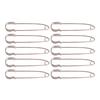10 Pieces DIY Safety Pins Blanket Pins Spring Lock Pins for DIY Brooch Making