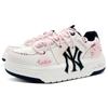 MLB Chunky Liner Meowth Letter Slip Resistant Height Increasing Low top Skateboard Shoes Unisex Pink 3ASXCA12N-50WHS(Team625-)
