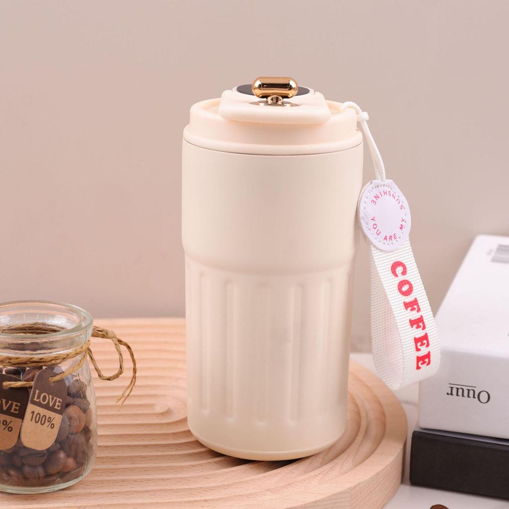 Portable 316 Stainless Steel Insulated Coffee Cup with Smart Temperature Display