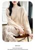 Women's Mid-Length Zipper Pullover Sweater - New Autumn/Winter Casual Knit Round Neck Top