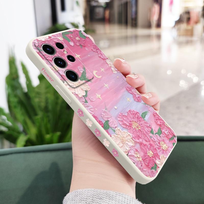Flower Beach Phone Case For Samsung Galaxy S25 FE S24 S23 S22 S21 S20 S10 S10E Ultra Plus Note 20 Ultra 10 Plus Cover