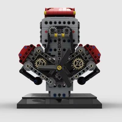 Panzer gepanzertes Fahrzeug V8 Motor MOC Armee Waffen Stadt SWAT Militärwaffen Playmobil Figuren Baustein Ziegel Kinder Spielzeug