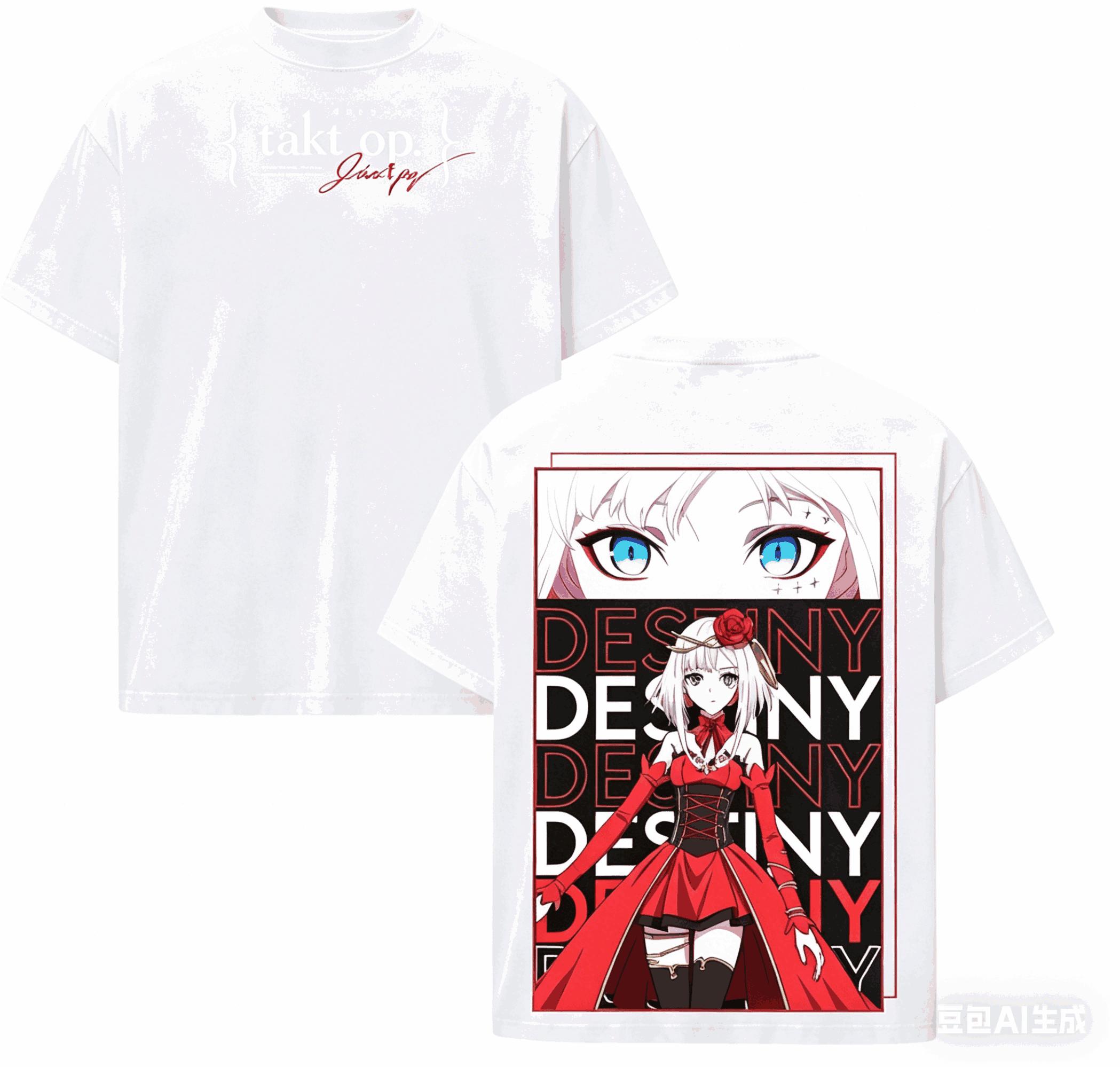 

Takt Op. Destiny Cotton T-shirt Year round clothing high quality personality Clothes Plus Size Unisex New Model Retro Fashion XXXL