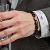 Stylish Hematite Bracelet for Men - Masculine Wrist Jewelry for Work, Travel & Meditation - Perfect Gift for Husband Boyfriend