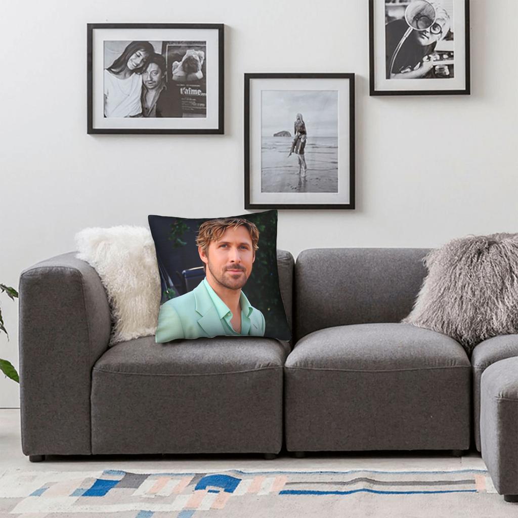 Federa Cuscino Ryan Gosling Comoda Copertura Cuscino Per Divano Auto Decorazione Casa Federe Kawaii