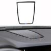 Carbon Fiber Auto Dashboard Speaker Panel Frame Cover Sticker Decoration Part For BMW F07 5GT 2010-2016 Car Interior