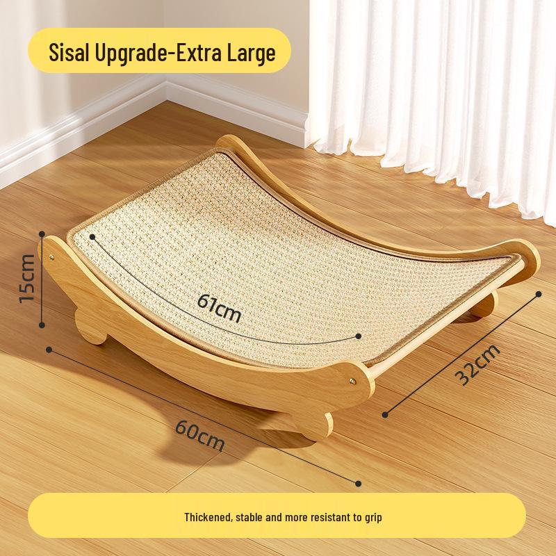 Sisal Scratch-Resistant Cat Lounge: Durable Cat Bed & Claw Board