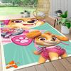 1Pc Paw Patrol Construction Fun Carpet Rug Customizable Soft Washable Antislip Home Living Room Sofa Mats Personalized Rug 091739