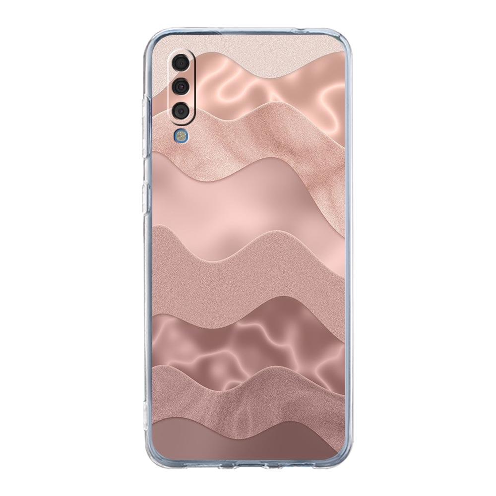 Phone Case For Samsung A16 A14 A12 A22 A32 5G A34 A42 A52 A54 A50 A70 A40 A20E A10S A20S A04S A06 Cover Beautiful Rose Gold Art