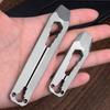 66/100mm TC4 Titanium Alloy Crowbar Multi-functional Adjustable Wrench Portable Keychain Pocket Tool Hanger Pry Bar EDC Tool