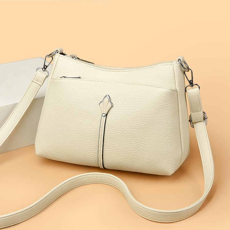 High Quality Soft Leather Handbag Women Luxury Purses Female Bag Designer Brand Ladies Shoulder Crossbody Bag Midlife Mom Bag