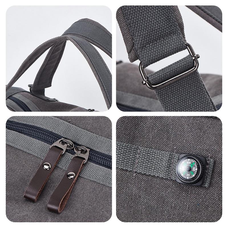 Modische Handtasche, Outdoor-Sportrucksack, großvolumige Canvas-Multifunktions-Reiseaufbewahrungstasche, Unisex-Beuteltasche