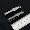 2025 NEW TC4 Titanium Steel Tweezers Multifunction With Corkscrew CNC Machining Clips Keychain Pendant Tool Outdoor EDC Gadget