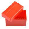 Red Plastic Coin Storage Box Holds 10 PCGS Slabs Securely, Fitted Rails Keep Collection Organized, Compact Size 123x65x90mm