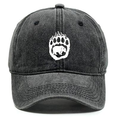 White Bear Paws Print Adjustable Baseball Hat Take Care Of Bears Cotton Caps For Woman Vintage-Inspired Simple Snapback