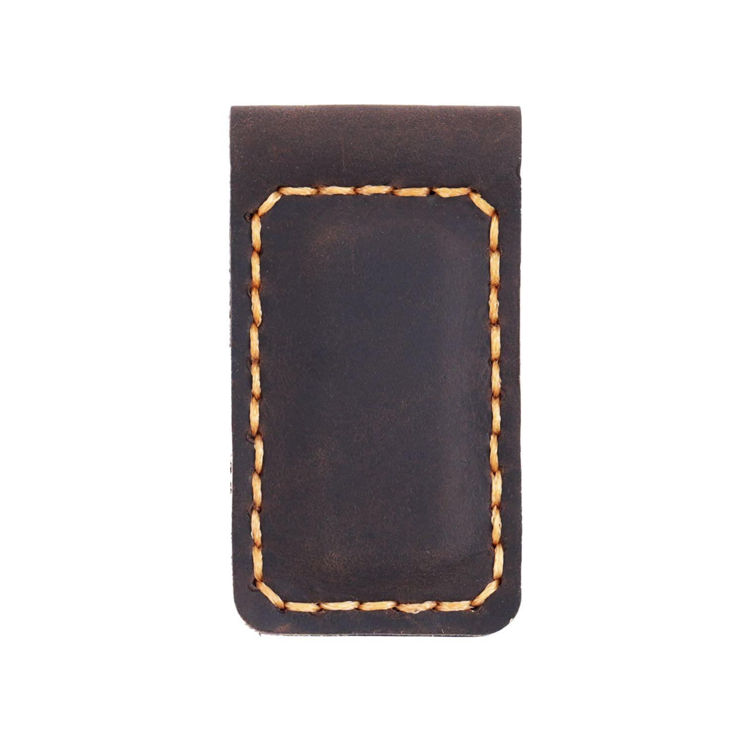 Первый слой коровья кожа магнитный зажим для банкнот креативный кожа mad horse ретро магнитная закладка зажим ручной работы канцелярский зажим