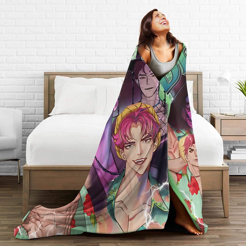 Vintage ABBY Saja Boys K-Kpop D-Demon H-Hunters Blanket  Fleece Funny Soft Throw Blankets for Chair Covering Sofa Autumn/Winter,