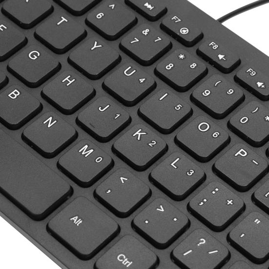 Herní klávesnice notebooku Voděodolná univerzální ultratenká přenosná USB mini multimediální kabelová klávesnice odolná proti hluku