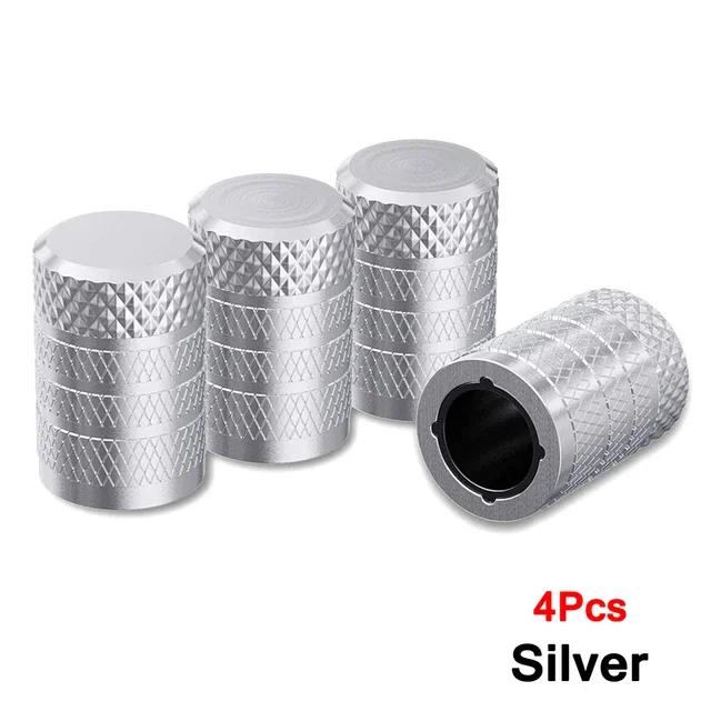 BFO1 AUTCOAT 4/8Pcs Tire Valve Stem Caps, Aluminum Tire Valve Cap, Universal Stem Covers for Cars Trucks Motorcycles SUVs and Bikes