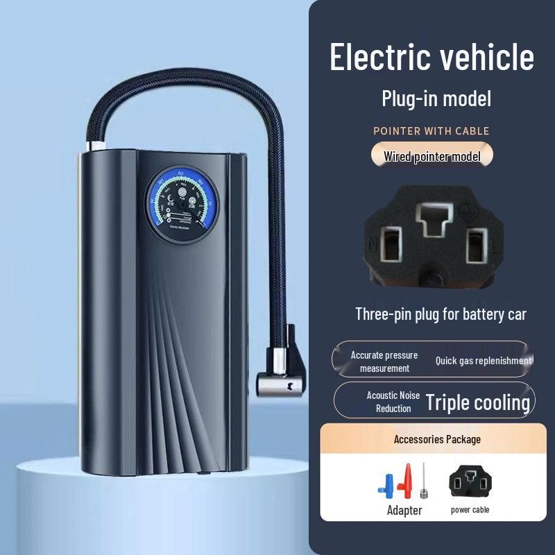 Portable Electric Car Air Pump: Multifunctional, Handheld Battery Inflator