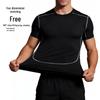 Pánské vysoce pružné, rychleschnoucí, prodyšné těsné sportovní tričko s krátkým rukávem jako základní vrstva pro běh, trénink a basketbal.