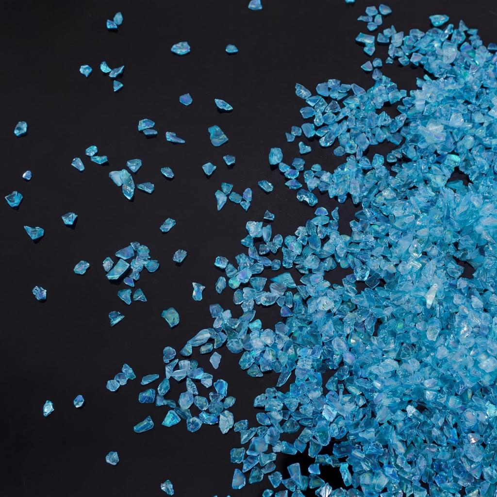 Glass Crushed Stone AB Iridescence
