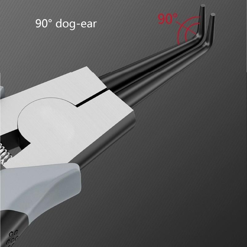 Professional 4Piece Snap Rings Pliers Set for Internal & External Rings, High Carbon Steel with Comfortable Grip Handle