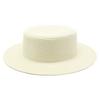 Grass Green Straw Hat Women'S Sky Flat Top Top Hat Seaside Vacation Beach Hat Internet Celebrity Straw Hat Sun Hat