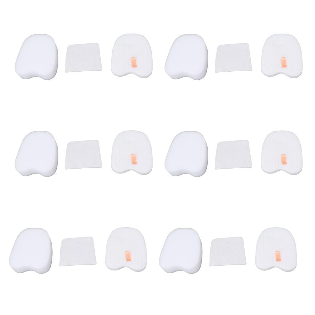 6PCS Vacuum Cleaner Filter Set Post Foam Felt Filter Replacement for Shark XPSTFH380 ZS360 ZS361C