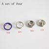 100 Sets 9.5mm 10 Colors  Prong Ring Buttons Press Studs Sewing Craft Fastener Snap Pliers Craft Tool Metal Buttons for Clothes