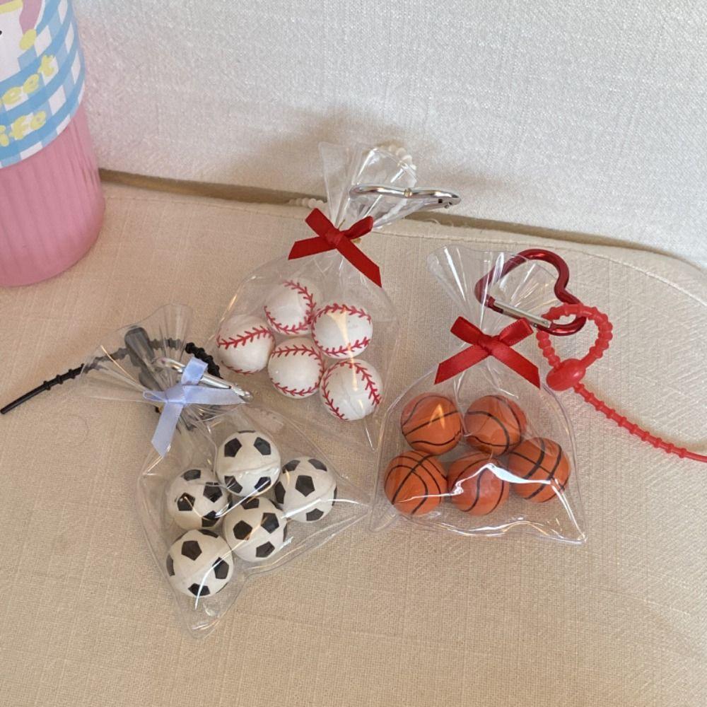 

Mini Bag Hanging Transparent Basketball Pendant Creative Car Keyring Key Football