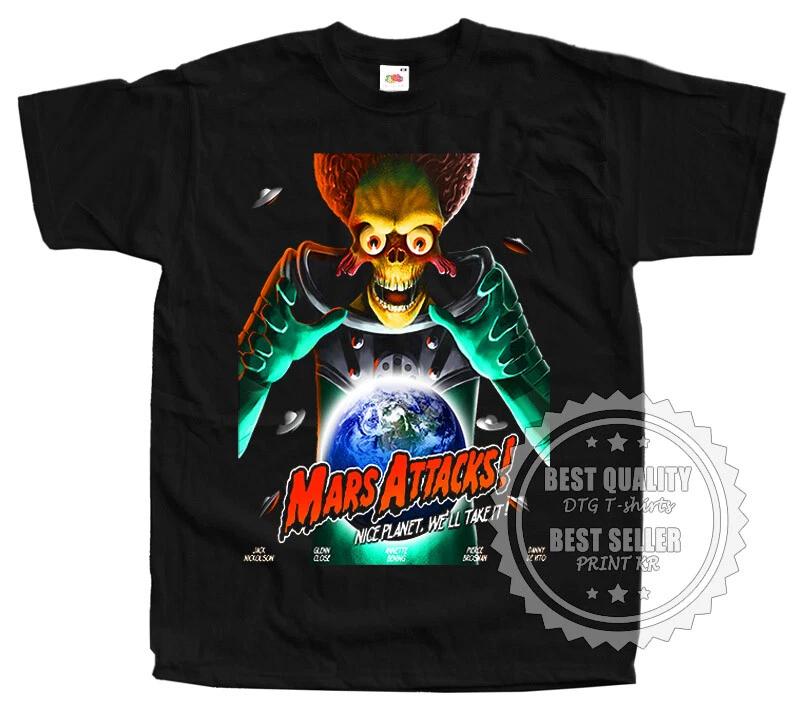 

Mars Attack 1996 T SHIRT Tee V38 Movie Poster BLACK all sizes S to 5XL L