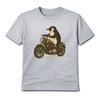 Zabawna Koszulka Pingwin Jadący na Motocyklu Biker Motor Zwierzęcy Graficzny T-shirt