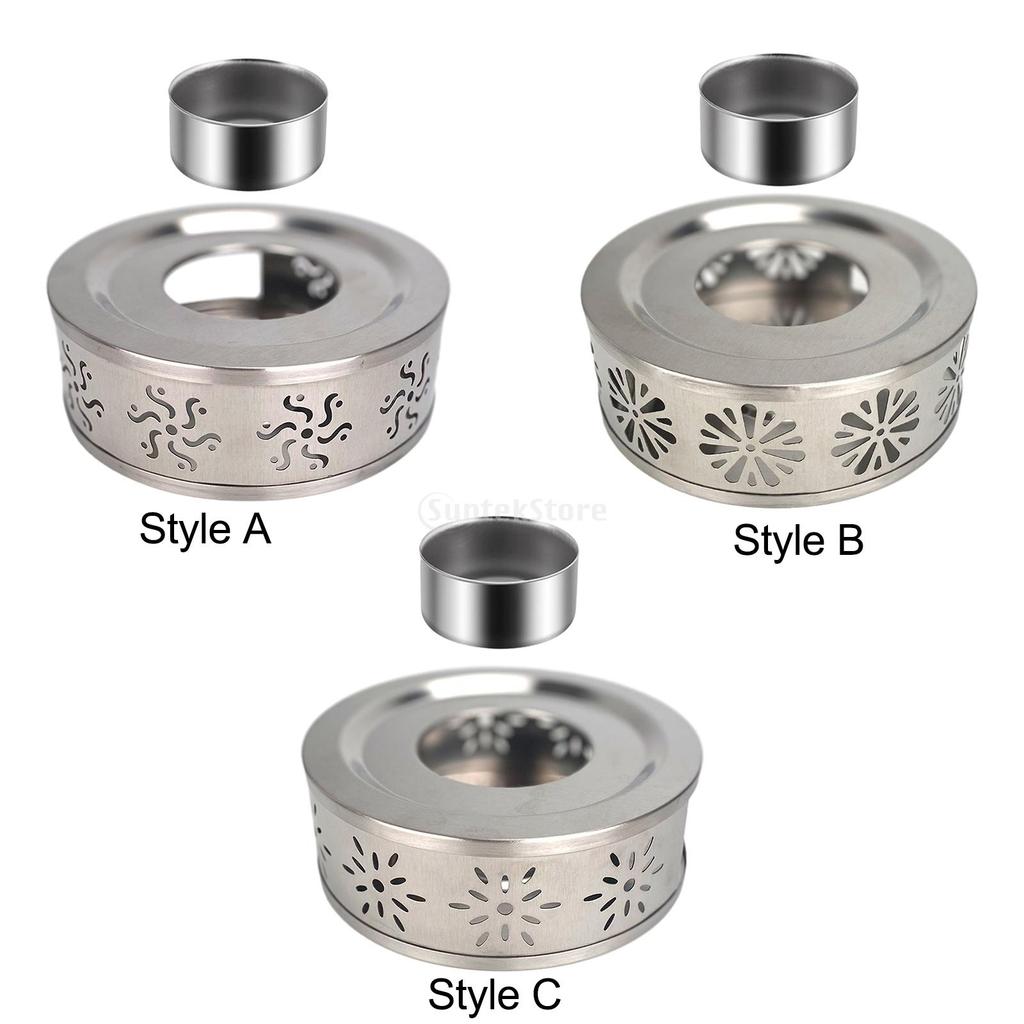 Stain Steel Tea Warmer Holder Teapot Household Heater Bracket Home Heating Base Coffee Mugs Cast Iron Portable Easy To Take