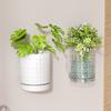 Self Watering Wall Planter Wall Mounted Flower Pot with Reservoir Drainage Holes Decorative Plant Pot for Indoor Room Outdoor Use