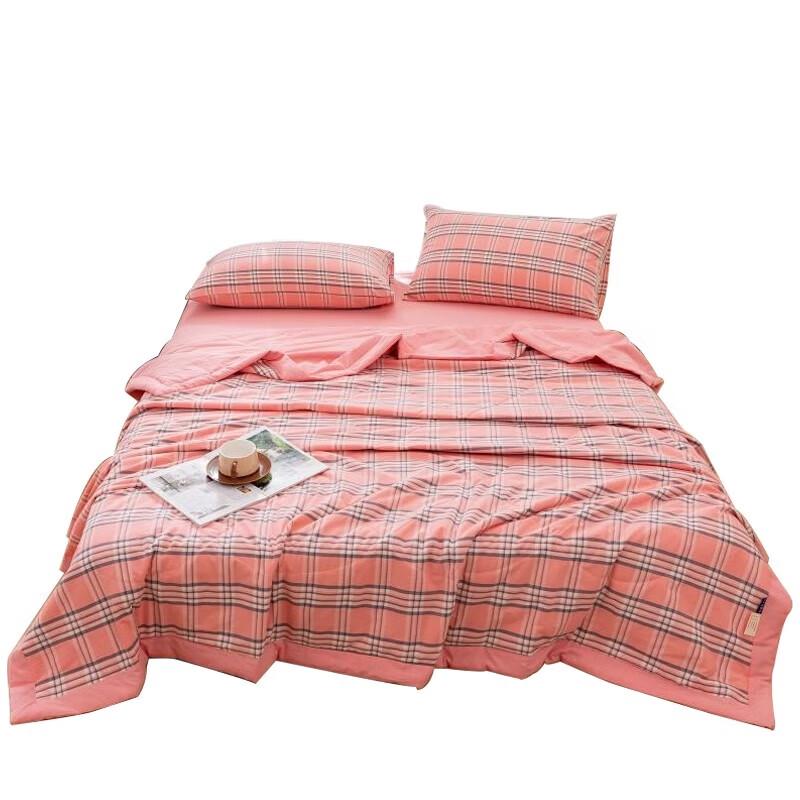 Tri-polar TP2721 Washed Cotton Summer Quilt 150 x 200 cm красный большой клетчатый
