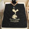 Spurs Aufdruck Flanelldecke, weicher Überwurf für Schlafzimmer Sofa, waschbar, Fanartikel, tolles Geschenk.