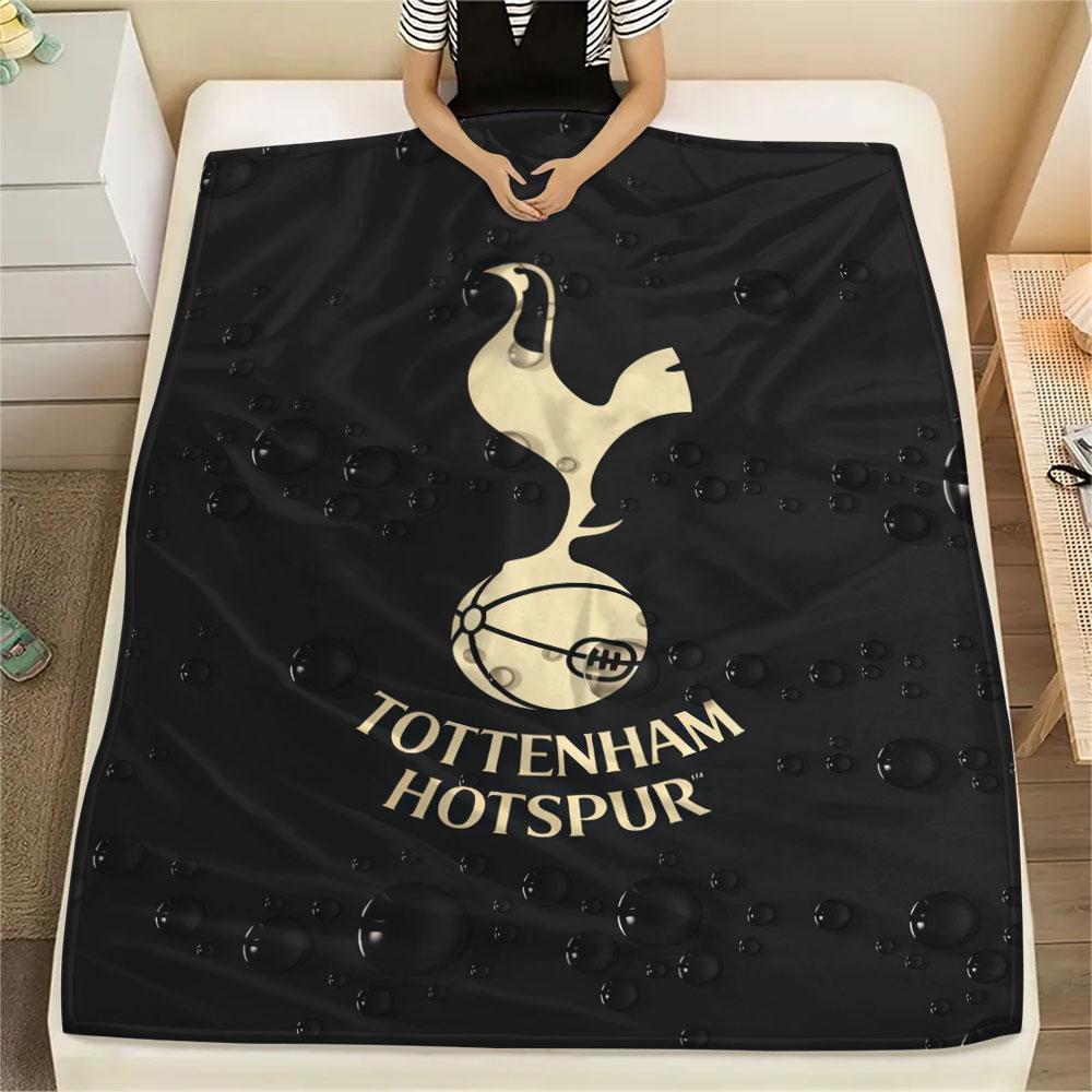 Spurs Aufdruck Flanelldecke, weicher Überwurf für Schlafzimmer Sofa, waschbar, Fanartikel, tolles Geschenk.