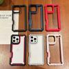 Luxury transparent 2-in-1 sturdy shock resistant protective case for iPhone 16 13 12 14 15 Pro Max Plus wireless charging case