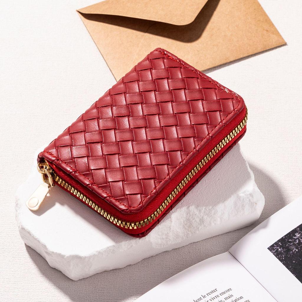 Women's & Men's Large Capacity Anti-Demagnetization Accordion Card Holder with Multi-Card Slots and ID Clip