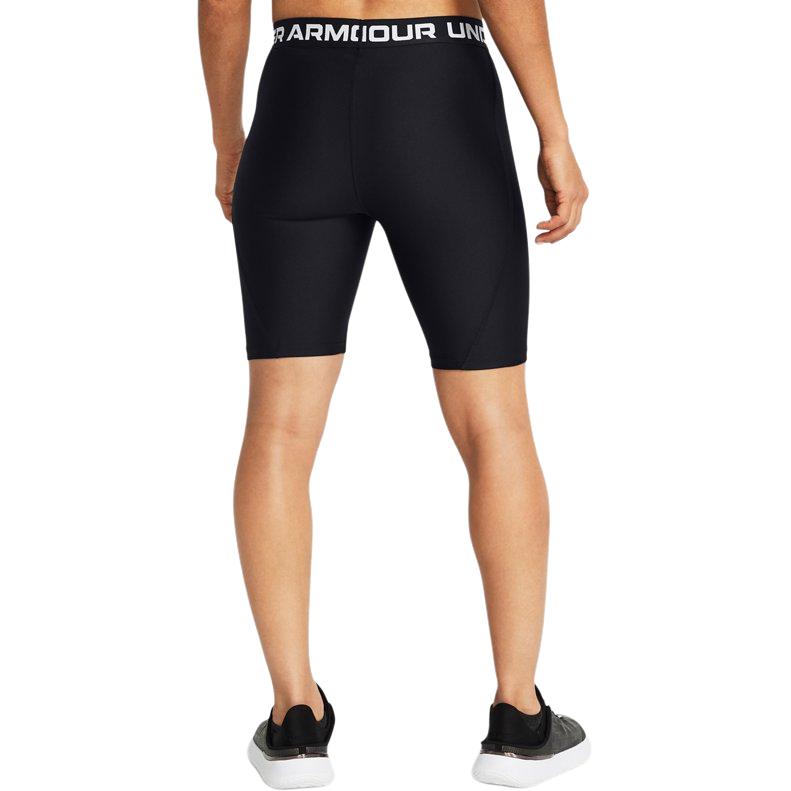 Under Armour Breathable Comfortable Butt-Lifting Skin-Friendly Letter Logo Printed Sports Shorts Women Shorts Black 1384003-001