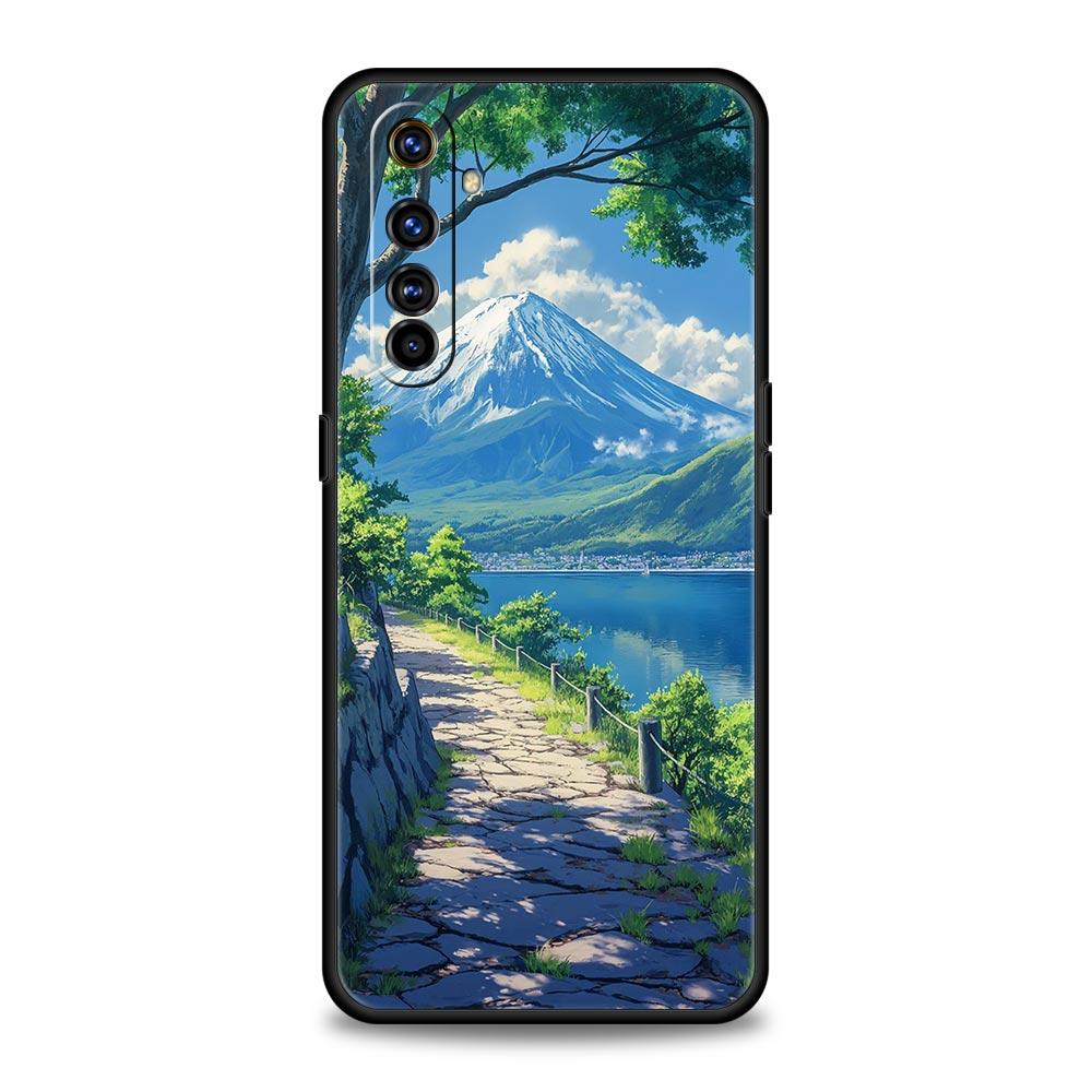 For Realme GT Neo 2 3 3T 5 Phone Case For Realme 12 11 5G 10 9 8 5G 7 6 GT5 GT3 GT2 Pro Plus C21 C11 C25 C35 Cover Landscape Art