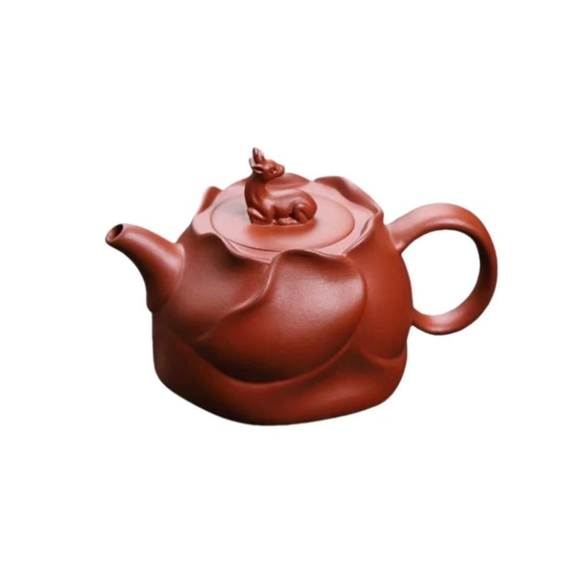 

360ml Purple Clay Fengming Pot Fawn Lotus Pu Erh Tea Pot Household Chinese Teapot Large Capacity Kung Fu Tea Set Accessories