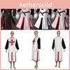 Stylish Medieval Templar Knight Crusader Surcoat Outfit Cosplay Costume