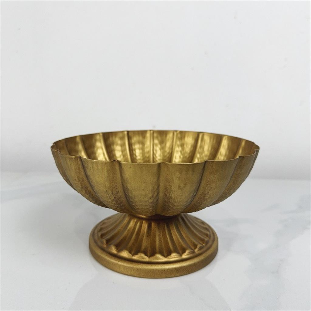 Elegant Iron Compote Bowl Vases Set of 2 Vintage Designs Accessory for Wedding Centerpieces And Home Decoration