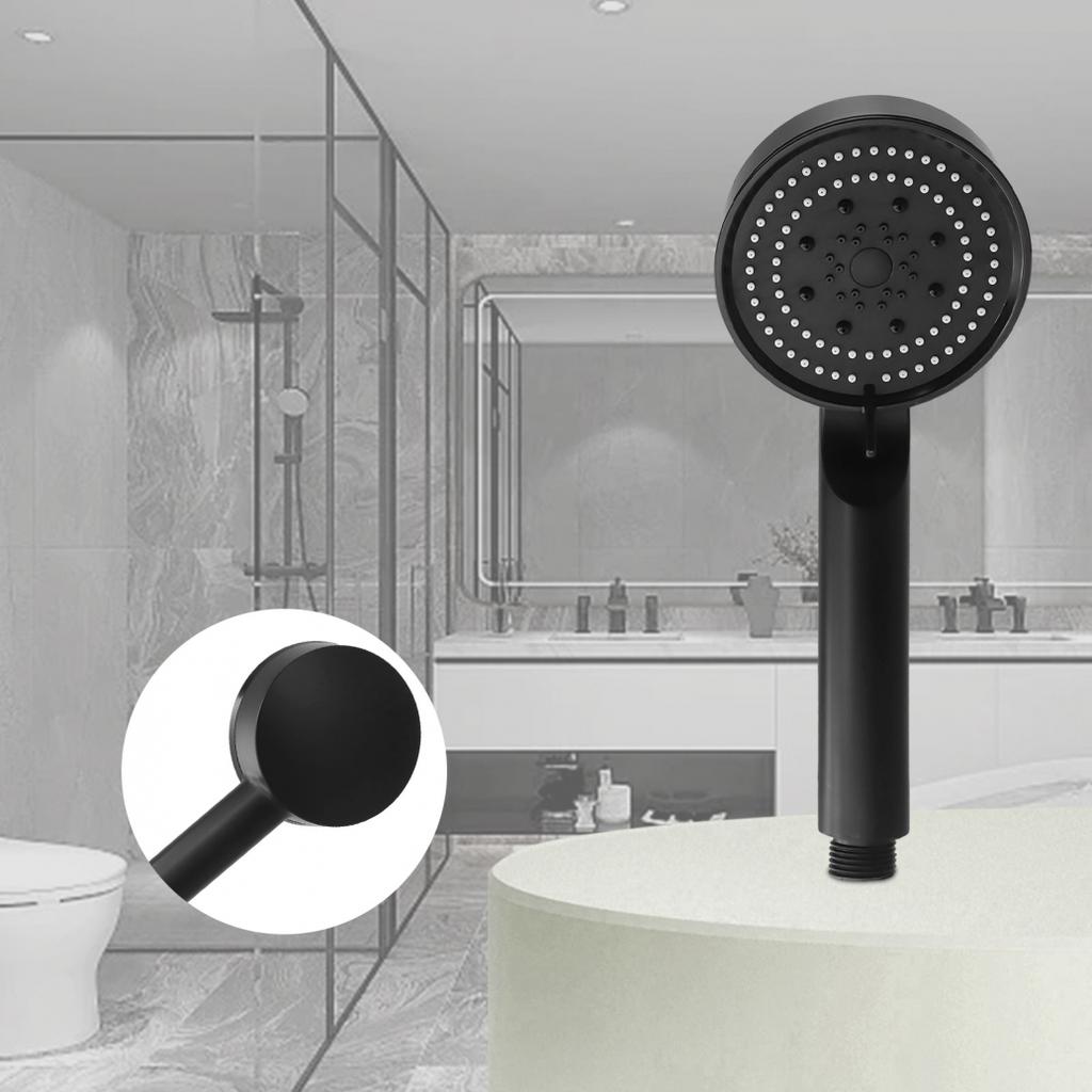 Upgraded Shower Head 5 Modes Bathroom Black ABS Plastic