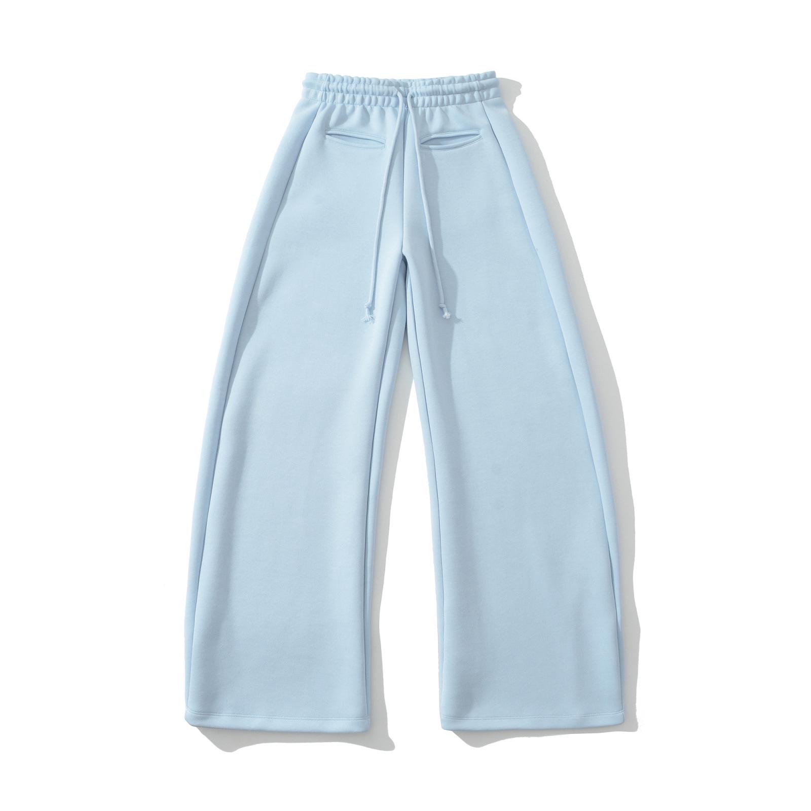 Spicy Girl Women s Grey High-Waist Wide-Leg Sweatpants - Slimming, Loose Fit for Spring & Autumn 2026 Medium