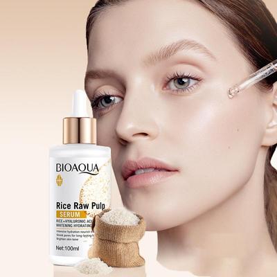 Essence hydratante à l'acide hyaluronique et à la pulpe de riz brute de 100 ml Essence hydratante en profondeur pour la peau