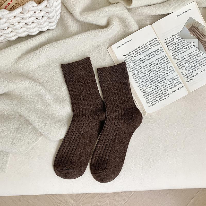 

Мужские шерстяные кашемировые гольфы до середины и выше колена - Толстые, на флисовой подкладке, Теплые, Однотонные для осени/зимы One Size, Individually Packaged