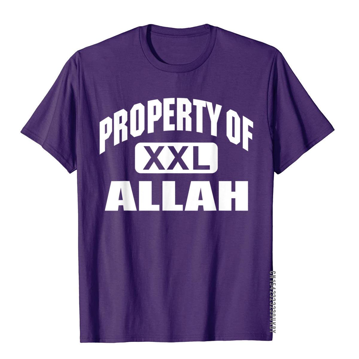 

Property Allah XXL Ramadan Kareem Mubarak Mosque Islam Shirt Slim Fit Cool Tops Shirt Cotton T Shirt For Men Vintage S